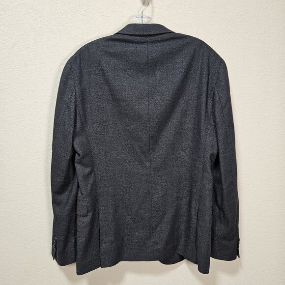 BOSS HUGO BOSS Mens 38R Blazer Slim Fit Micro-Pattern Wool Silk Suit Jacket Gray - Picture 7 of 16